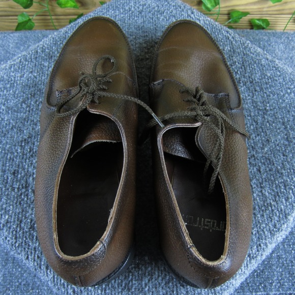 Nordstrom Men 11.5 D Brown Leather Lace Up Casual Dress Shoes Comfort Sole Nordstrom Men 11.5 D Brown Leather Lace Up Casual Dress Shoes Comfort Sole